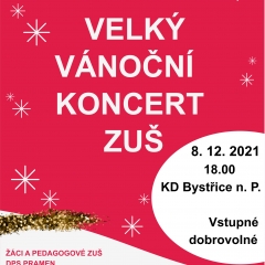 VELKÝ VÁNOČNÍ KONCERT ZUŠ