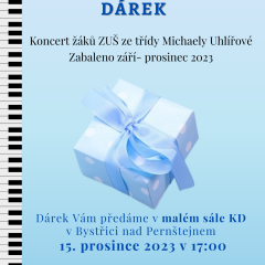ZUŠ - VÁNOČNÍ KLAVÍRNÍ DÁREK