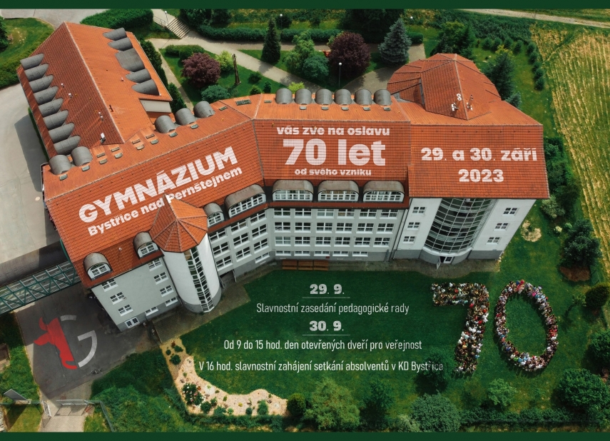 SETKÁNÍ ABSOLVENTŮ K 70. VÝROČÍ ZALOŽENÍ GYMNÁZIA BNP