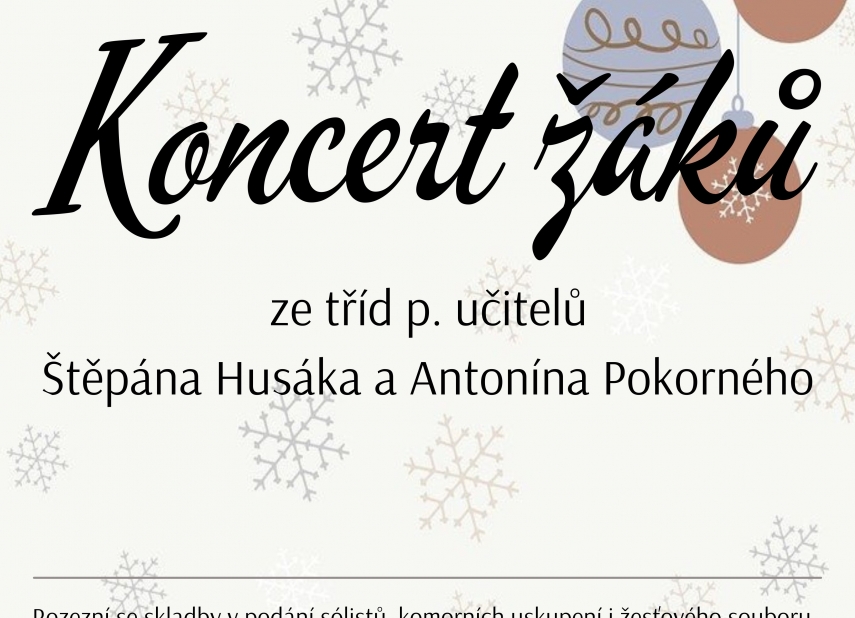 ZUŠ - DVOUTŘÍDNÍ KONCERT