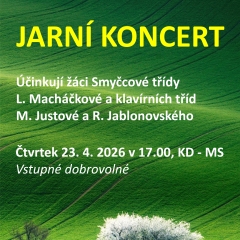 JARNÍ KONCERT SMYČCOVÉ A KLAVÍRNÍ TŘÍDY - ZUŠ