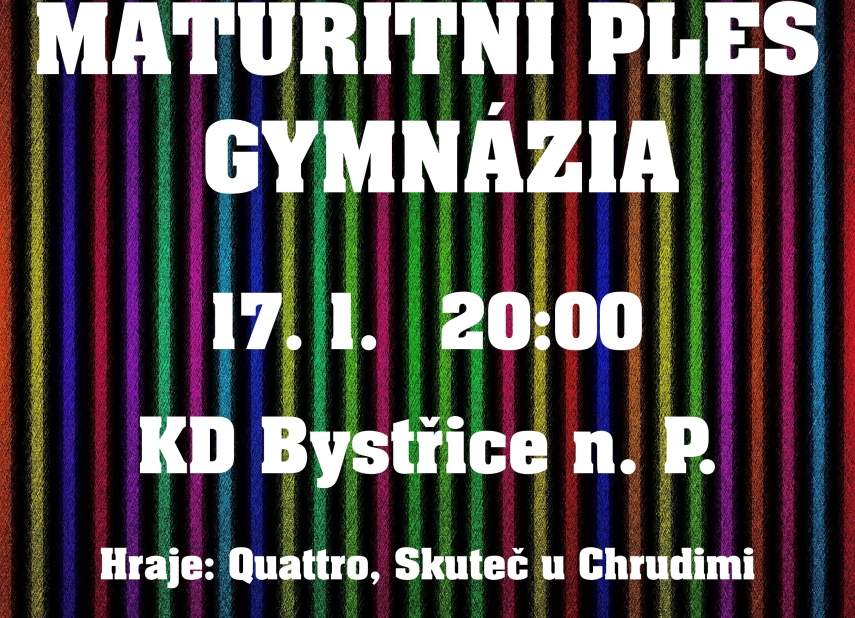 45. MATURITNÍ PLES GYMNÁZIA
