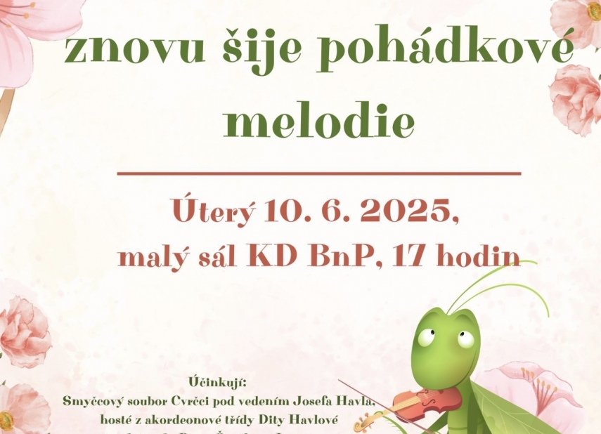 ZUŠ - CVRČEK SMYČCEM ZNOVU ŠIJE POHÁDKOVÉ MELODIE