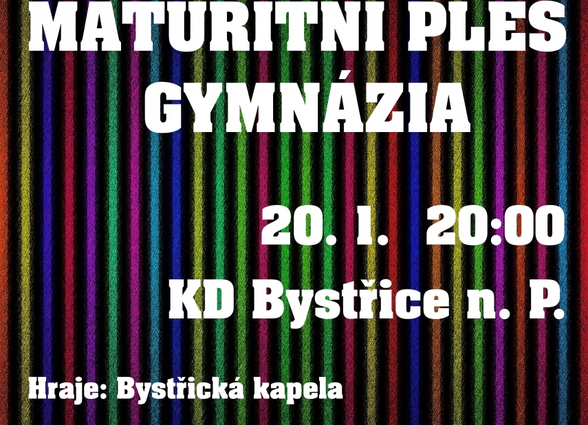43. MATURITNÍ PLES GYMNÁZIA