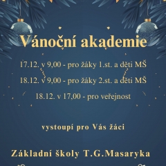 VÁNOČNÍ AKADEMIE ZŠ T. G. M.