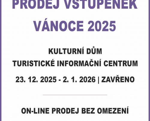 PRODEJ VSTUPENEK VÁNOCE 2025