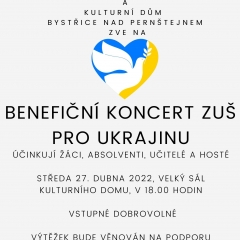 BENEFIČNÍ KONCERT ZUŠ PRO UKRAJINU