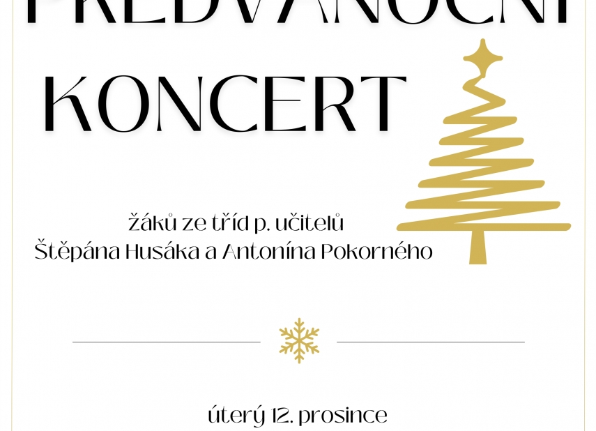ZUŠ - PŘEDVÁNOČNÍ KONCERT
